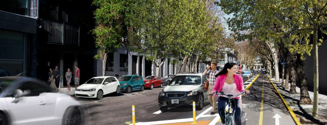 En la Ciudad se podrá estacionar en forma paralela a algunas ciclovías