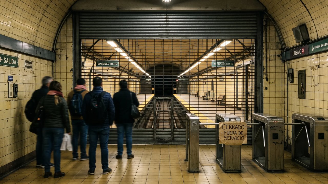 Paro sorpresivo en el subte tras la detención de metrodelegados en la línea B